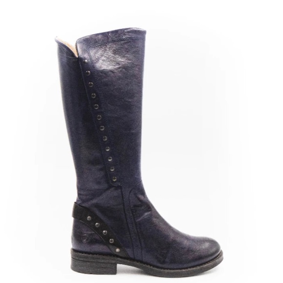 Retail $280 ROMA Casta Black Tall Leather Boots sz. 38 ( 7.5) - Picture 3 of 12